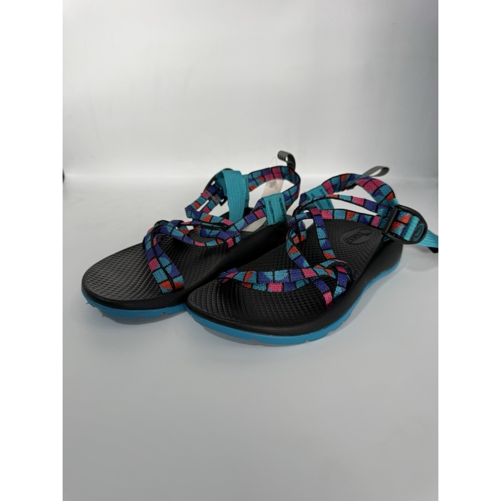 Chaco ZX/1 Ecotread Kids Sz 3 Break Teal Hiking Beach Strappy Sandals J180264